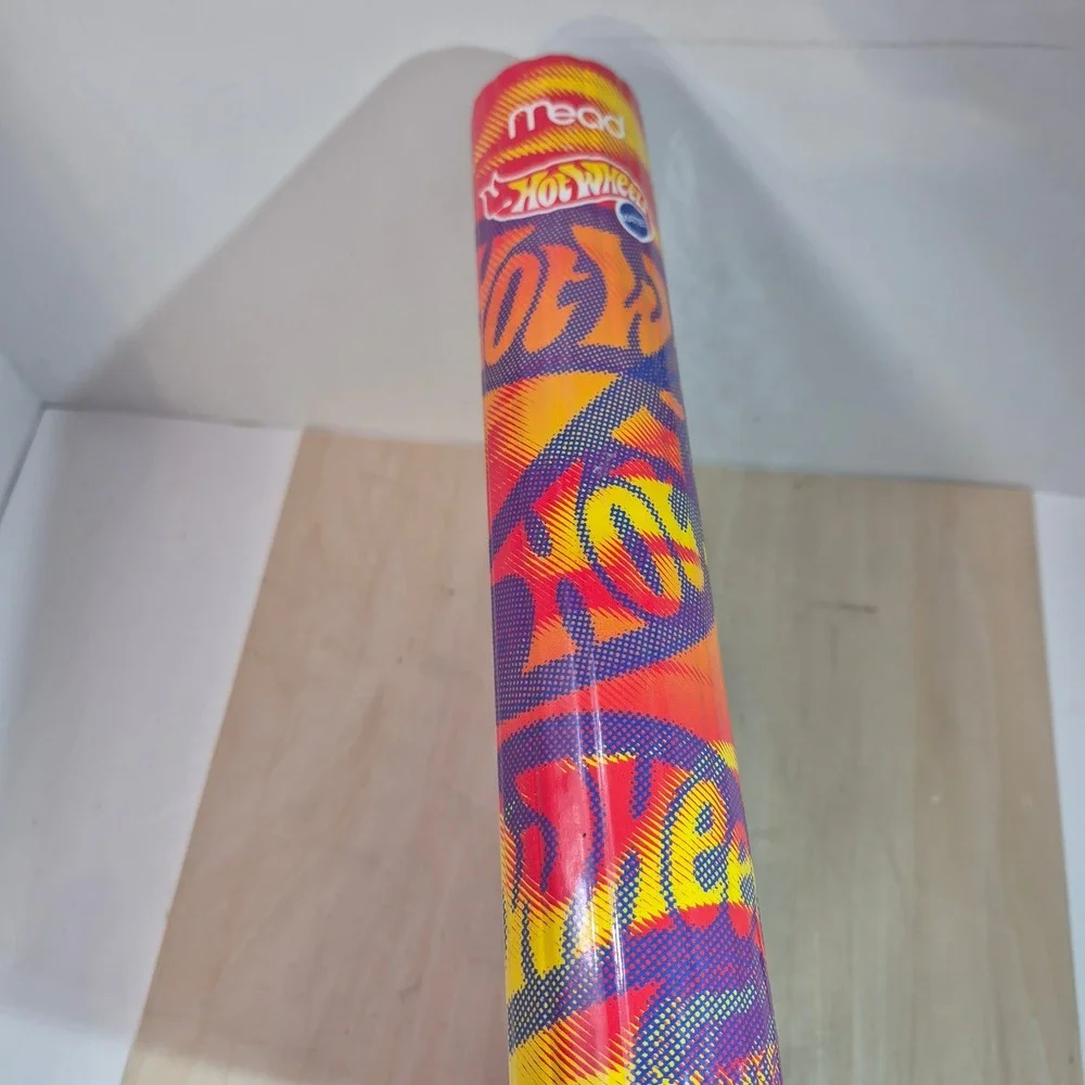 Vintage‎ 1997 Hot Wheels Mead Organizer Binder 3-Ring Burnin Rubber 29200 Purple